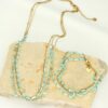 Elegante ketting met een blauwe natuurlijke schelp - Afbeelding 3