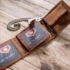 Peterson Herenportemonnee - Natuurlijk Leer - RFPD - Bruin - Afbeelding 5